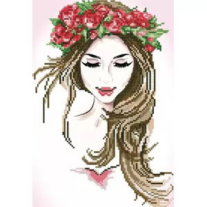 Набор для алмазной вышивки Diamond Dotz «Piękność w wianku» 36×49 см (DD5032)
