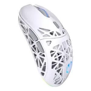 Беспроводная амбидекстрная игровая мышь ENDORFY LIV Plus Onyx White Bluetooth оптическая 26000 DPI 6 кнопок многоцветная подсветка на батарейках