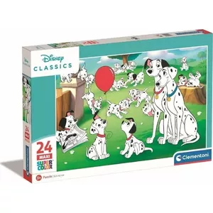 Пазл Clementoni CLE 24 Maxi SuperKolor Disney Animals — 24 элемента, крупный формат для детей
