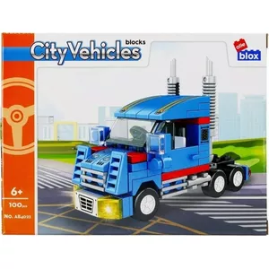 ALLEBLOX City Construction Building Blocks Set, 100 Pieces