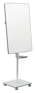 Nobo Move & Meet Mobile Magnetic Flipchart Easel with Steel Surface