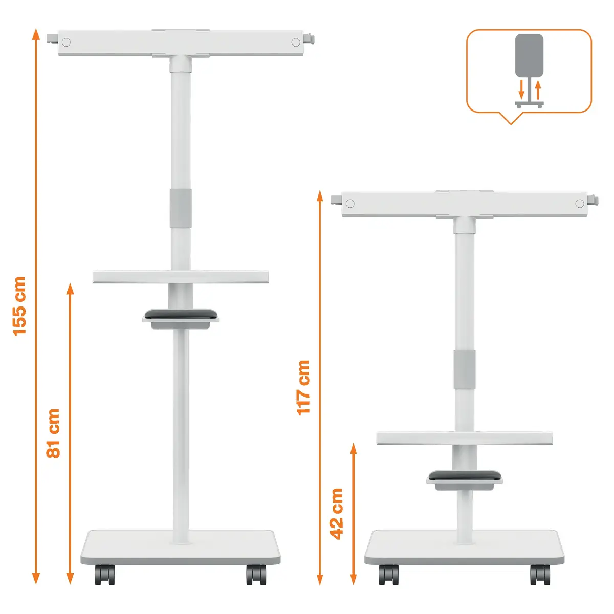 Nobo Move & Meet Mobile Magnetic Flipchart Easel Photo 5