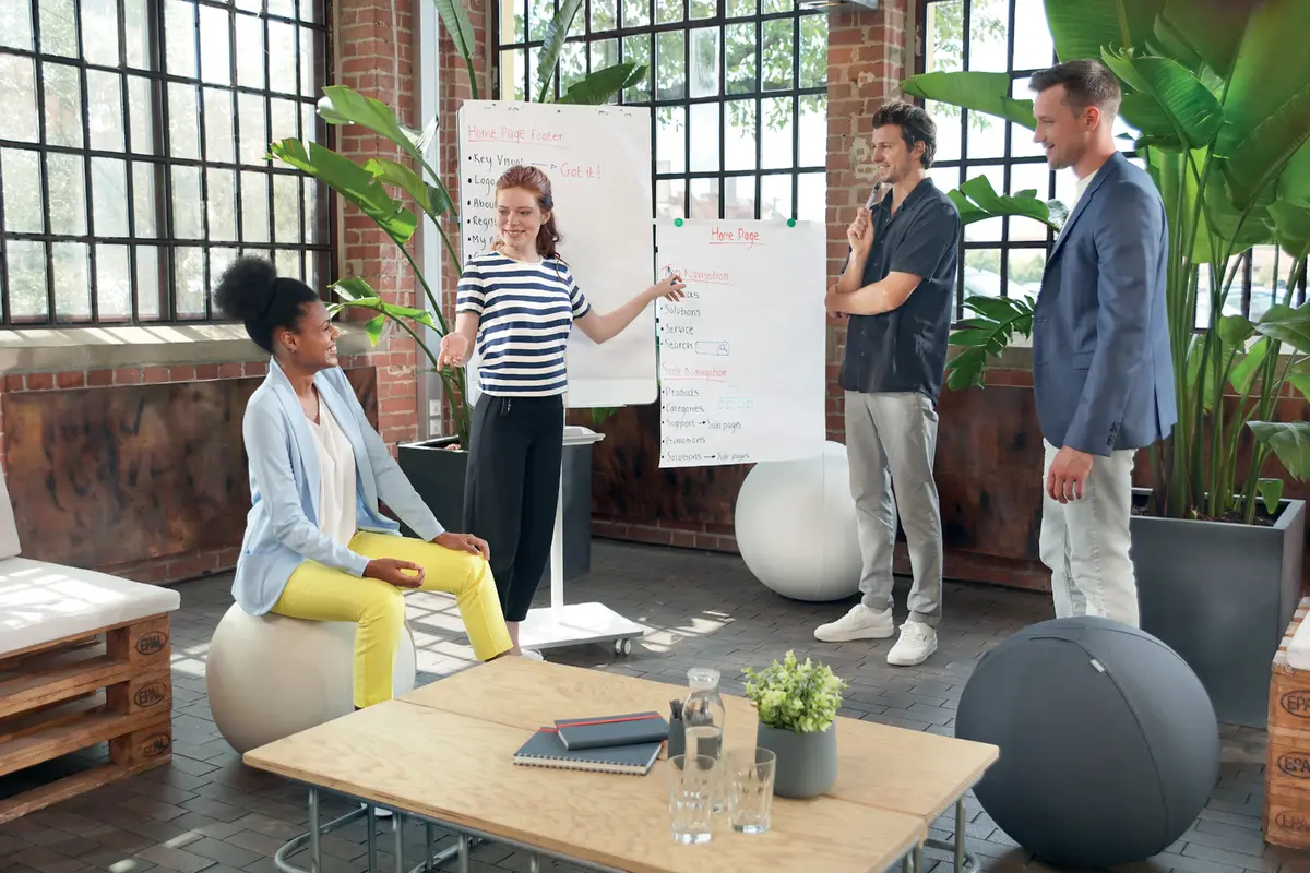 Nobo Move & Meet Mobile Magnetic Flipchart Easel Photo 9