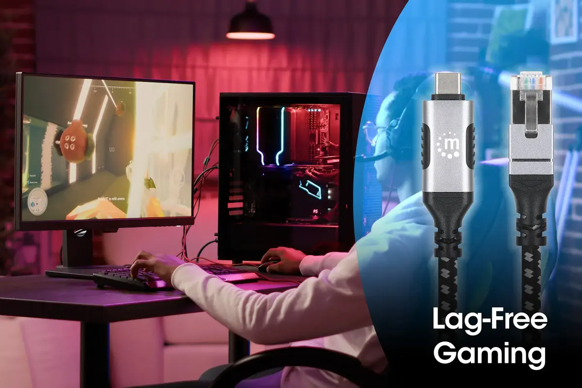 USB-C to Gigabit Ethernet Cable Manhattan 2m Photo 6