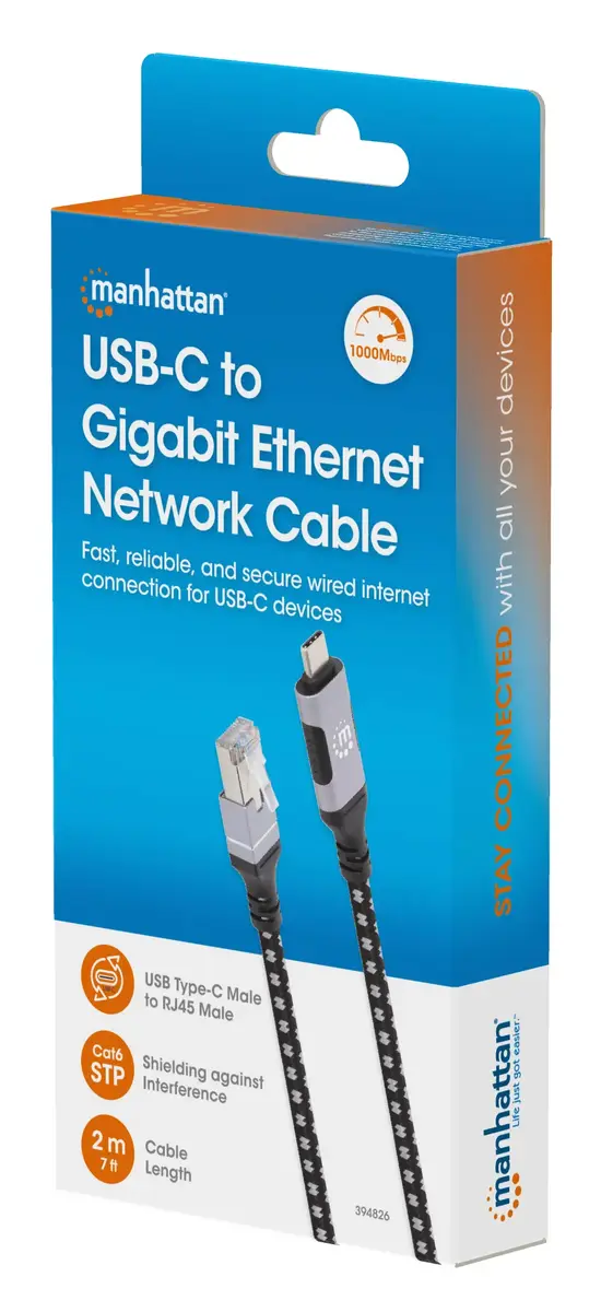 USB-C to Gigabit Ethernet Cable Manhattan 2m Photo 10