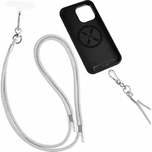 Fixed universal lanyard for mobile phones FIXED FIXNU-V-GR, gray, universal fit