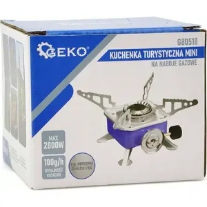 Портативная туристическая газовая плита GEKO G80518 — мини одноконфорочная на баллончики