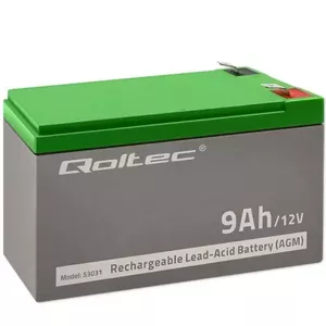 UPS battery QOLTEC CSB-129-T2 12V 9Ah AGM with T2 terminal