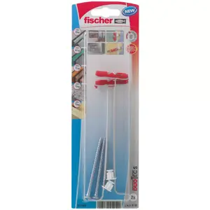 Screw & wall plug kit Fischer 537263 50 mm for gypsum plasterboard