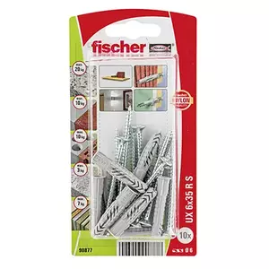 Screw & anchor kit Fischer 90877 10 pcs 60 mm for Brick Concrete