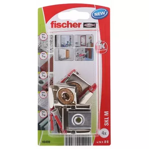 Комплект винтов и анкеров Fischer 45490 2 шт Серебристый для бетона