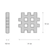 Marioinex Klocki Waffle maxi 24 elementi Photo 3