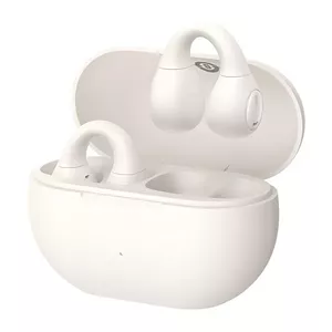 Headset Baseus Bass 15 Clip Open Ear TWS, Bluetooth 5.4, ANC, 30 h case, 7.5 h per ear, 400 mAh case, USB-C, white