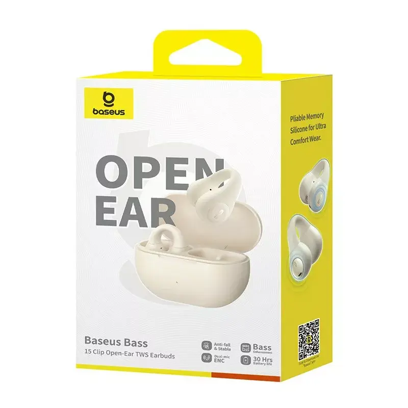 Headset Baseus Bass 15 Clip Open Ear TWS Photo 7