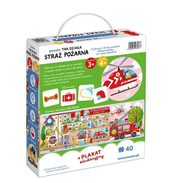 Puzzle CzuCzu Tak działa Straż pożarna 3808 Photo 2
