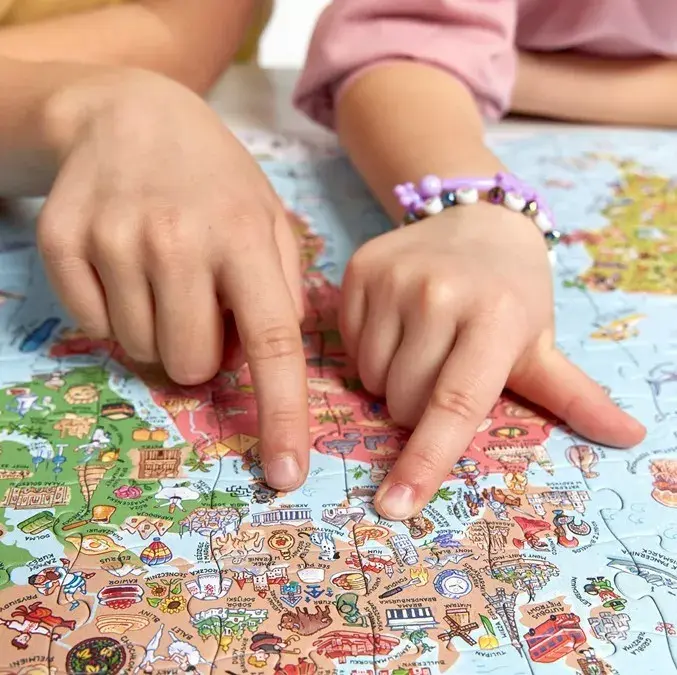 Puzle CzuCzu Explorers World Map, 300 detaļas Photo 6