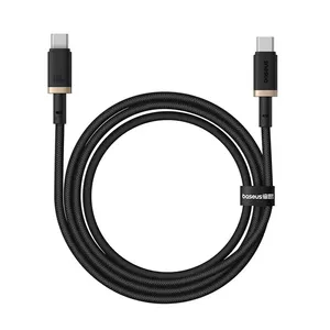 Кабель Baseus Dura USB-C на USB-C, 100 Вт, быстрая зарядка, 1 м, черный и золотой