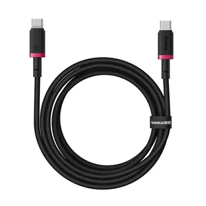 Кабель Baseus Dura USB Type-C на Type-C, 100 Вт, 2 м, черный/красный