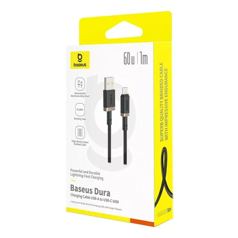USB Type-A uz USB-C kabelis Baseus Dura 1 m 60W Photo 6