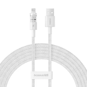 USB-A to USB-C charging cable Baseus Gem P10373003211-01 — 2 m, 2.4 A, nylon, white