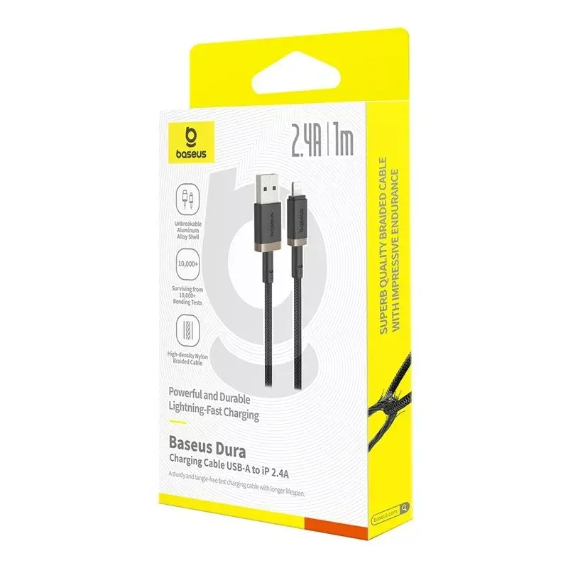 USB‑A uz Lightning kabelis Baseus Dura 1 m Photo 9