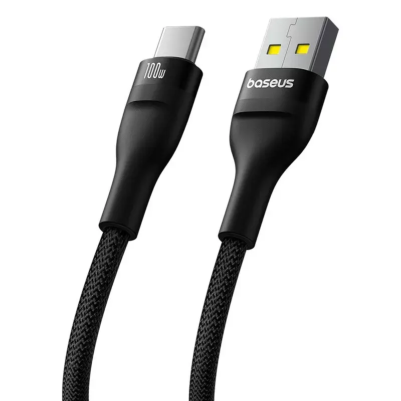 USB A to USB C cable Baseus Flash 2 1m Photo 3
