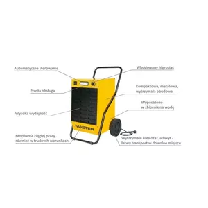 Dehumidifier Master DH62 — capacity 52 L/24h, model 4140.003