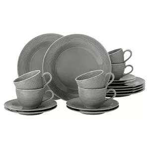Porcelain coffee set SELECT Beat Color Glaze for 6 people, white
