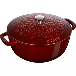 Cast iron cocotte Staub La Marmite 24 cm round Grenadine