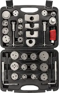 Brake caliper separator set NEO tools TOP-11-129, 35 pcs — automotive brake piston compressor tools