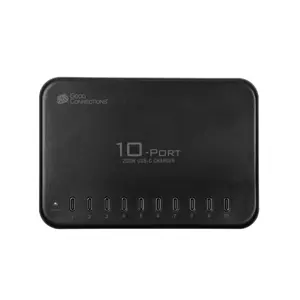 Galda USB ātrās uzlādes stacija Good Connections PCA-D007S 200W, 10 USB porti