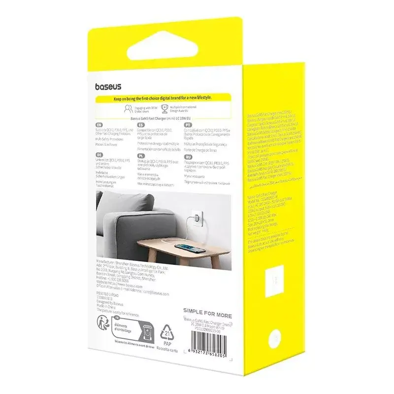 Baseus USB-C GaN5 Charger 25W P10110909213-00 Photo 6