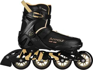 Inline skates Nils Extreme NA22151 ARMOUR black gold size 41 — adult adjustable inline skates