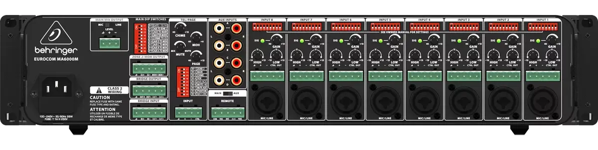 Audio pastiprinātājs Behringer MA6000M Photo 2