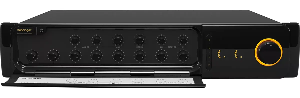 Audio pastiprinātājs Behringer MA6000M Photo 9