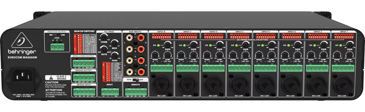 Audio pastiprinātājs Behringer MA6000M Photo 10