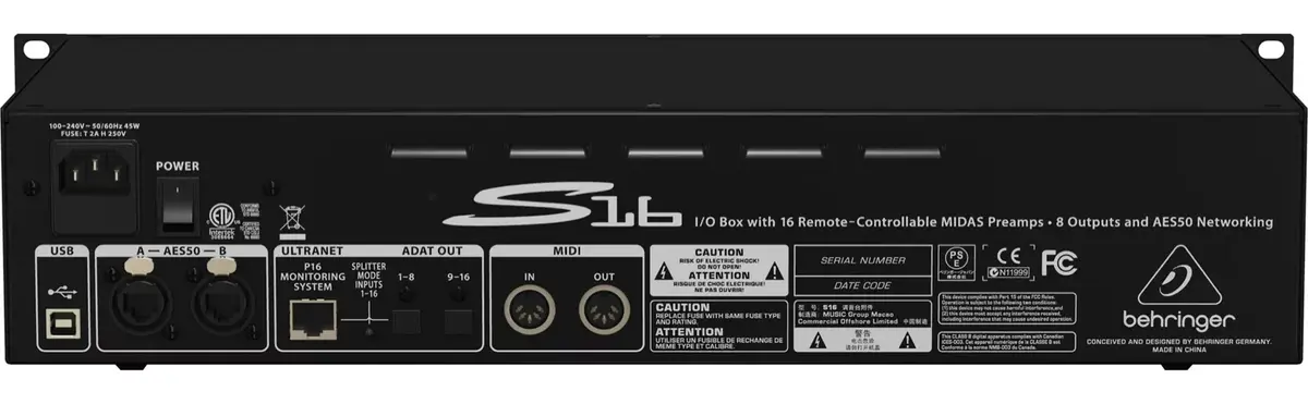 Behringer Digital Snake S16 16-channel audio module Photo 6