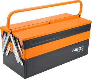 Metal tool box NEO tools TOP-84-100 — 45×20×21 cm, portable storage