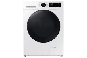 Brīvi stāvoša veļas mašīna ar žāvētāju Samsung WD90DG5G34BELE ar 9 kg mazgāšanas ietilpību, 5 kg žāvēšanas ietilpību, 1400 apgr./min spin ātrumu, BubbleSoak un SmartThings