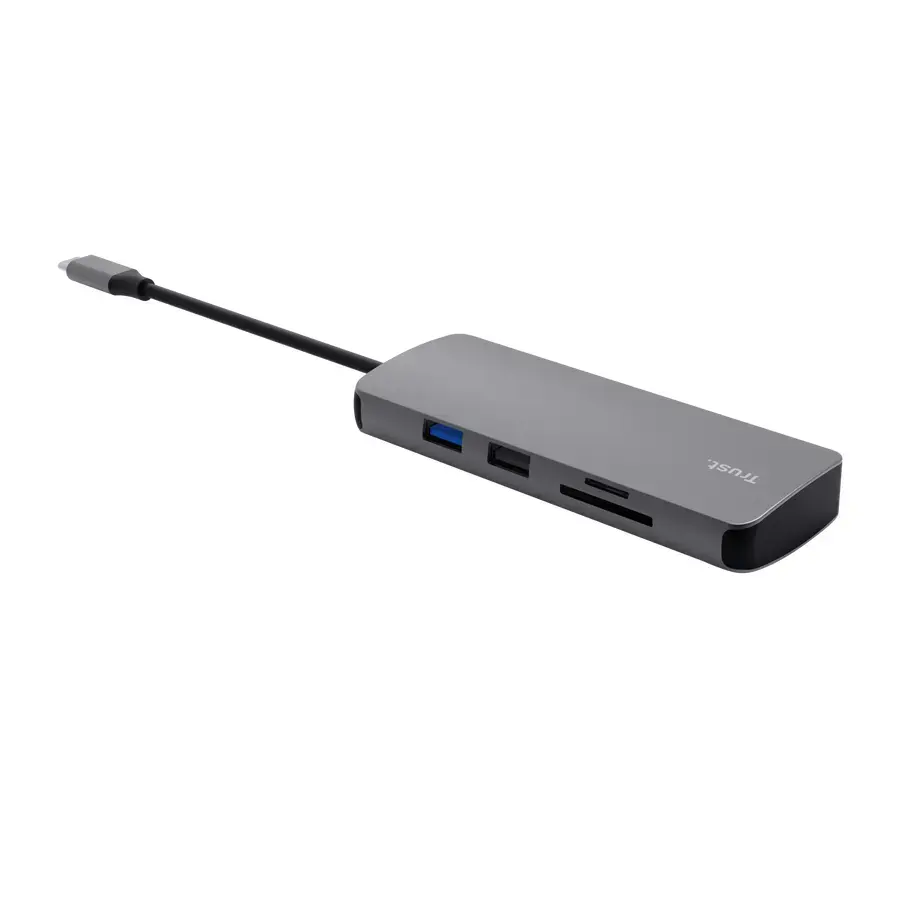 TRUST 25672 USB Type-C centrmezgls ar HDMI un Ethernet Photo 4