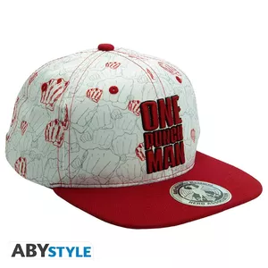 Кепка snapback ABYstyle ONE PUNCH MAN Punches с регулируемым размером, вышитый логотип, универсальный размер