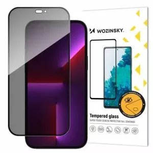 Aizsargstikls Wozinsky - Wozinsky privātstikls ar Anti Spy filtru iPhone 15 - melns 