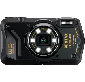 Compact digital camera PENTAX WG-8 black, waterproof, 14 MP, rugged design