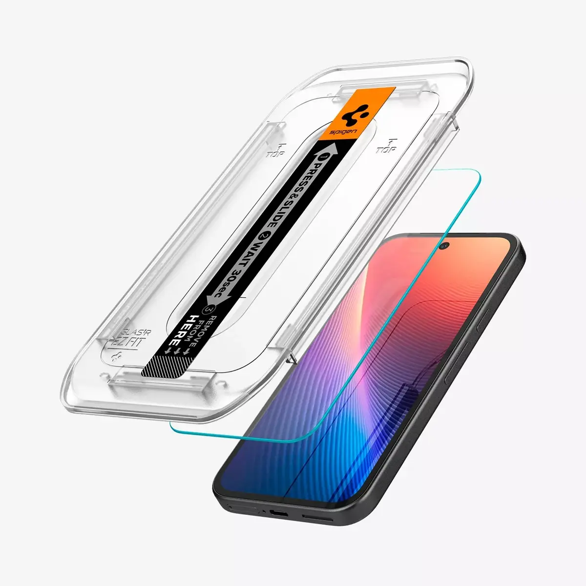Spigen GLAS.tR EZ Fit ekrāna aizsargs Google Pixel 9a Photo 2