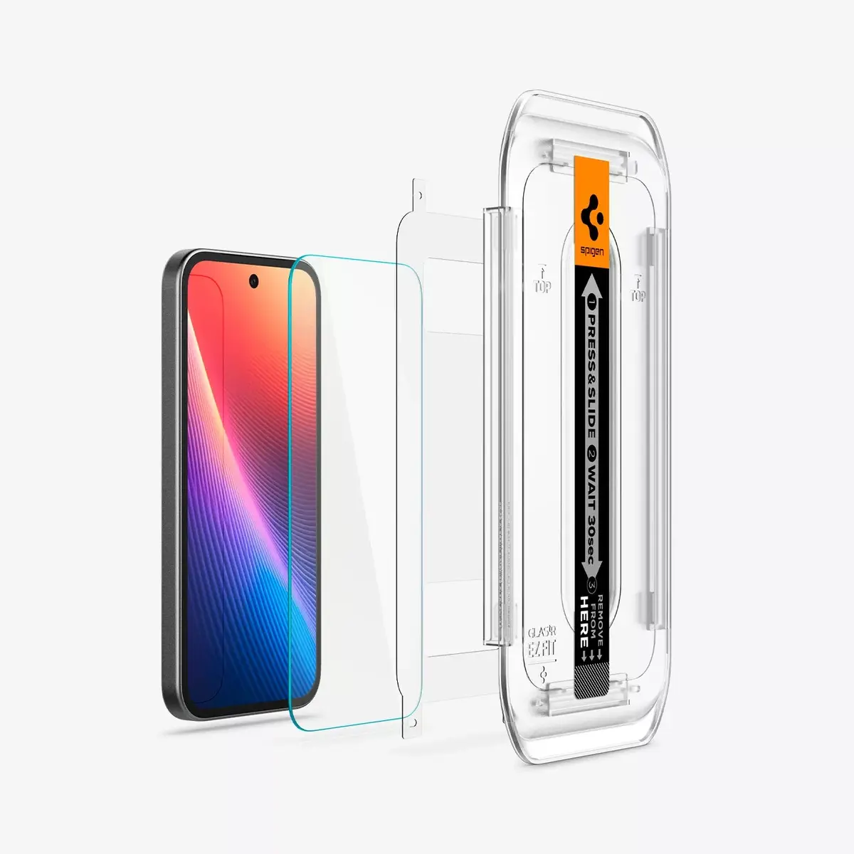 Spigen GLAS.tR EZ Fit ekrāna aizsargs Google Pixel 9a Photo 4