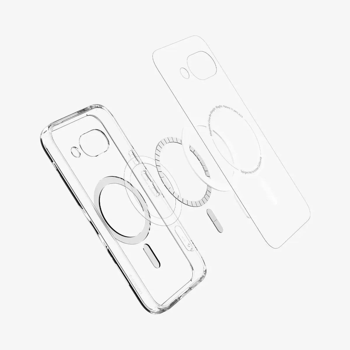 Spigen Ultra Hybrid Metal Ring (MagFit) — Pixel 9a maciņš Photo 3