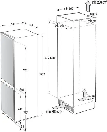 Gorenje NRKI517E61WF Built-In Fridge-Freezer Photo 11