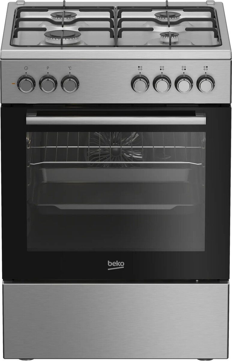 Brīvi stāvoša plīts Beko FBE62130GXDN melna