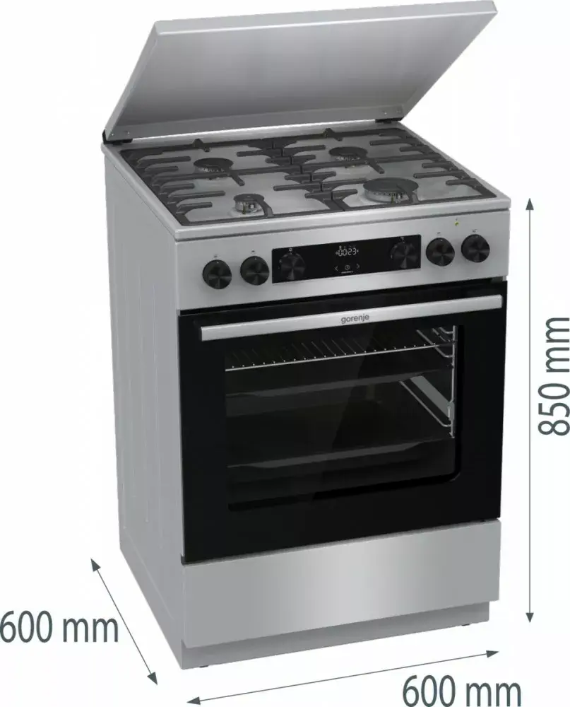 Gorenje GKS6C71XF газо-электрическая плита Photo 3