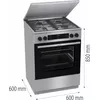 Gorenje GKS6C71XF газо-электрическая плита Photo 3